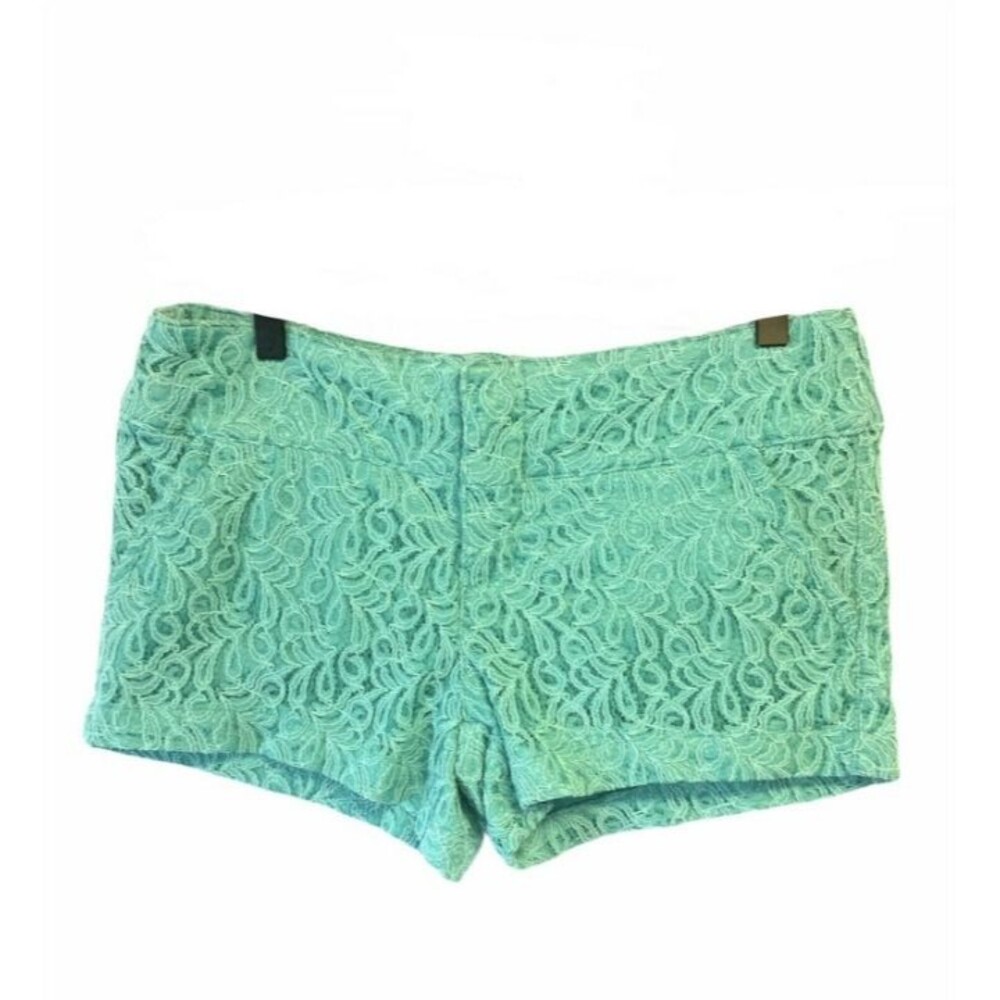 Boom Boom Mint Lace Shorts Womens Size 9 Y2K Coquette Fairycore Festival Shorts‎